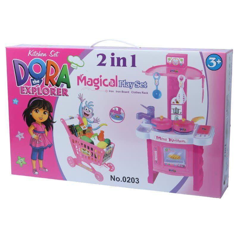 ست اسباب بازی آشپزخانه دورا طرح Explorer کد0203 مجموعه 2 عددی