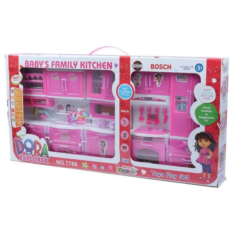 ست اسباب بازی آشپزخانه دورا طرح Explorer کد 7788 مجموعه 5 عددی
