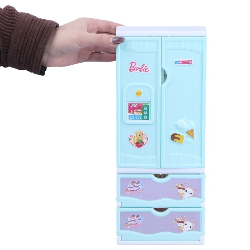 اسباب بازی یخچال ساید بای ساید باربی وکیومی B2200