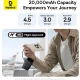 پاور بانک فست شارژ باسئوس QPOW3 P10082107123 PD 22.5W ظرفیت 20000 میلی آمپر ساعت
