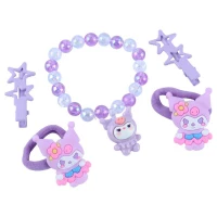 ست دستبند و گیره مو طرح کرومی