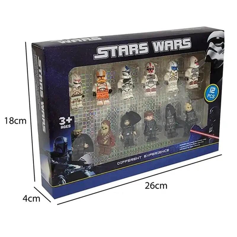 مینی فیگور شخصیت های جنگ ستارگان سلاح دار کد 22637 بسته 12 عددی