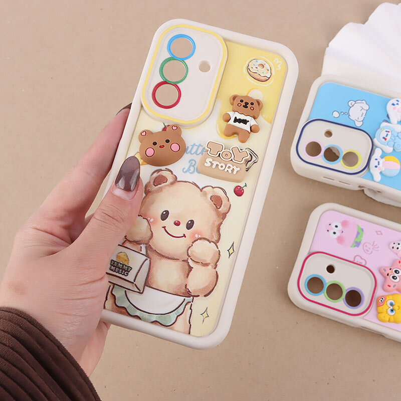 قاب سولید کارتونی برجسته محافظ لنزدار