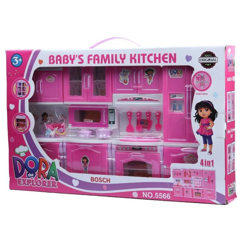ست اسباب بازی آشپزخانه دورا طرح Explorer کد 5566 مجموعه 4 عددی