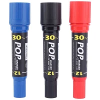 ماژیک معمولی دو سر کد G-135 بسته 6 عددی