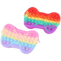 کیف فانتزی سیلیکونی پاپیتی طرح پروانه + بند آویز