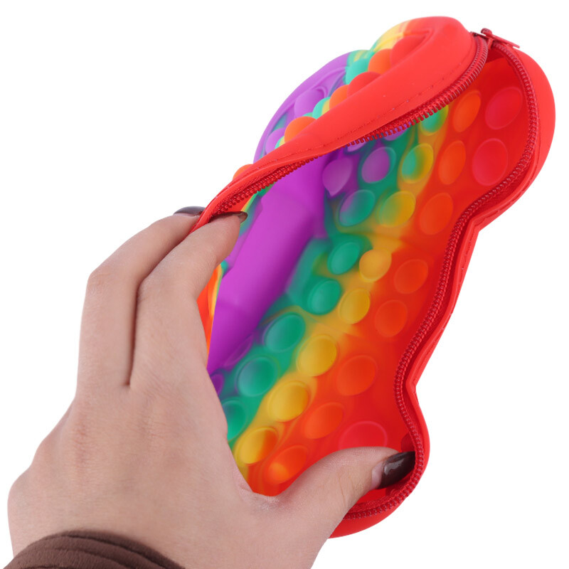 کیف فانتزی سیلیکونی پاپیتی طرح پروانه + بند آویز