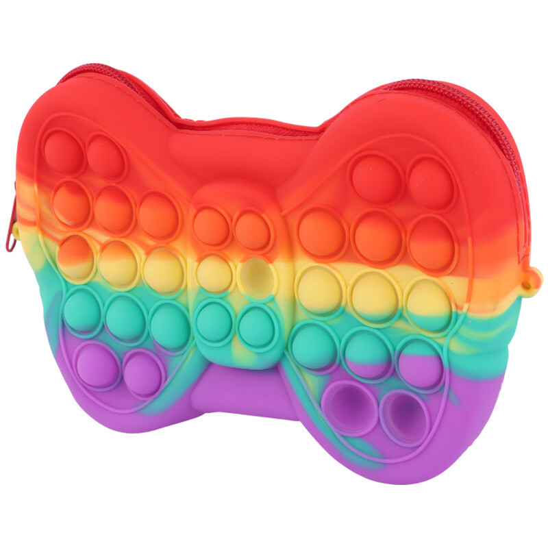 کیف فانتزی سیلیکونی پاپیتی طرح پروانه + بند آویز