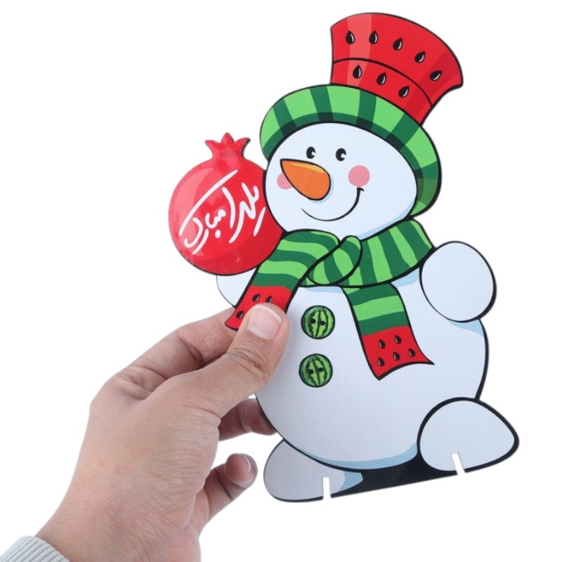 استند رومیزی یلدا رویال طرح آدم برفی کوچک