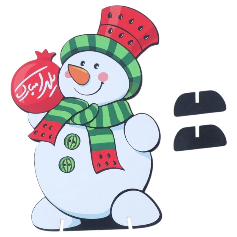 استند رومیزی یلدا رویال طرح آدم برفی کوچک