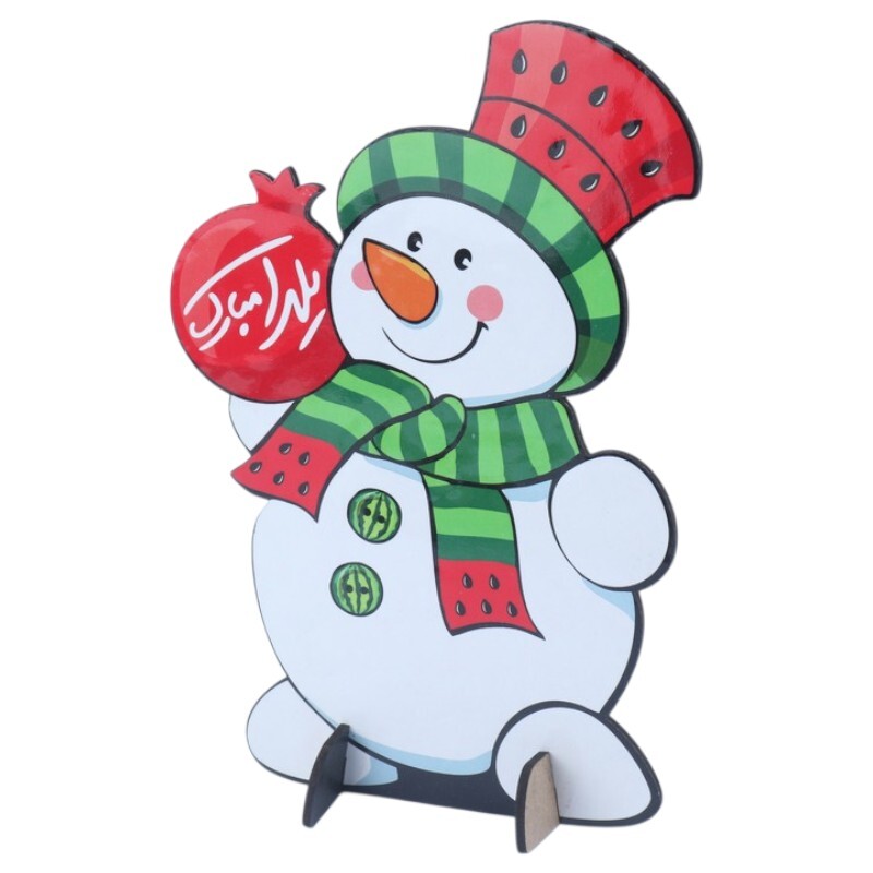 استند رومیزی یلدا رویال طرح آدم برفی کوچک