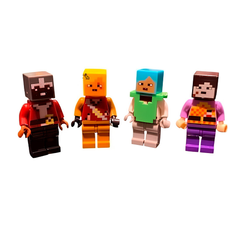 مینی فیگور شخصیت های ماینکرافت کد 33100 بسته 12 عددی