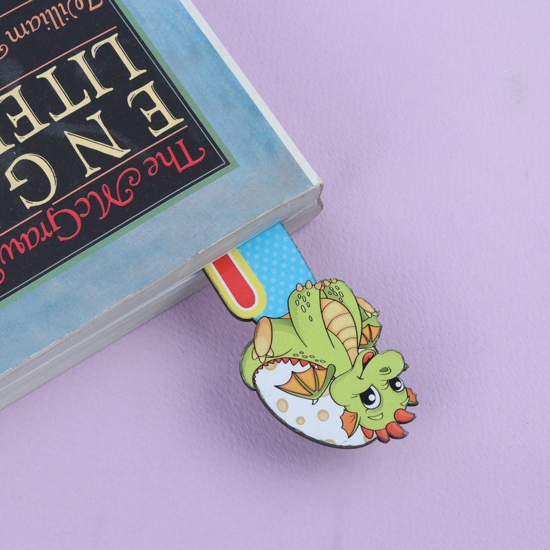 نشانگر کتاب چوبی رویال طرح اژدها