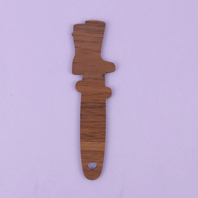 نشانگر کتاب چوبی رویال طرح چکمه