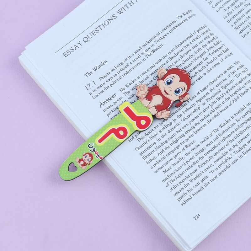 نشانگر کتاب چوبی رویال طرح میمون