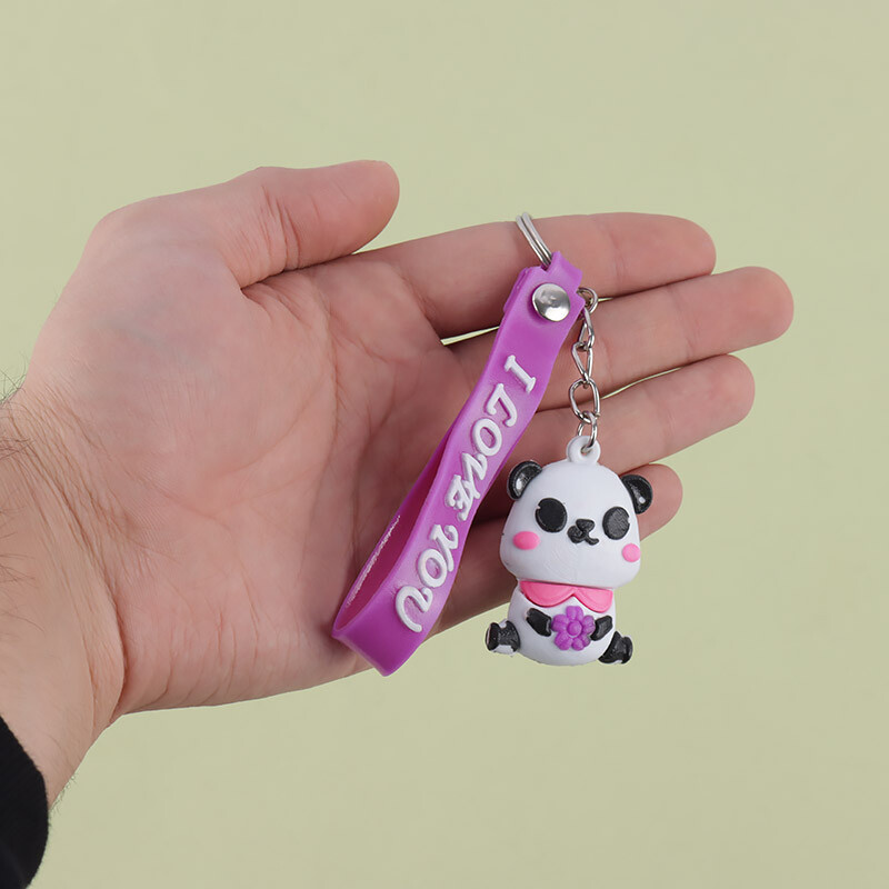 جاکلیدی سیلیکونی + بند آویز I Love You