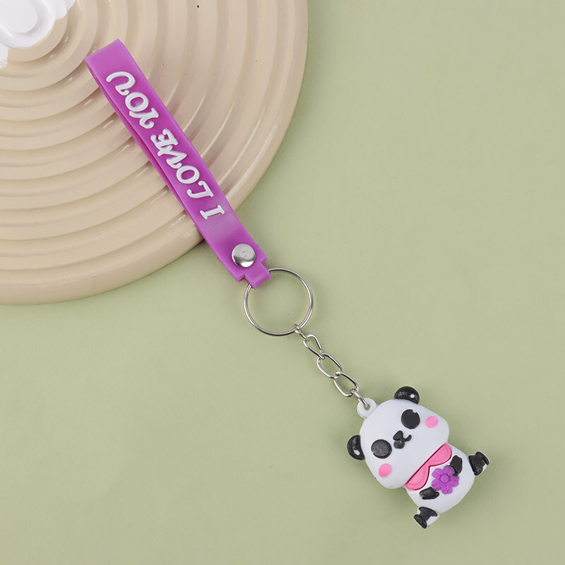 جاکلیدی سیلیکونی + بند آویز I Love You