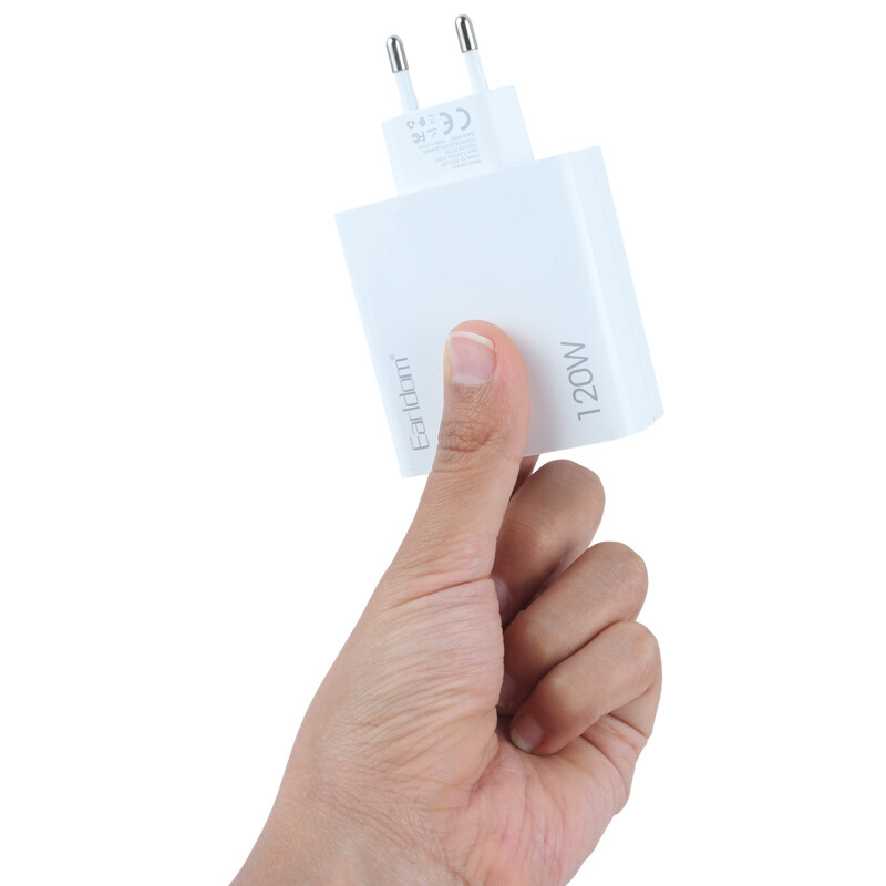 شارژر دیواری 120 وات ارلدام ES-EU48 6A + کابل تایپ سی