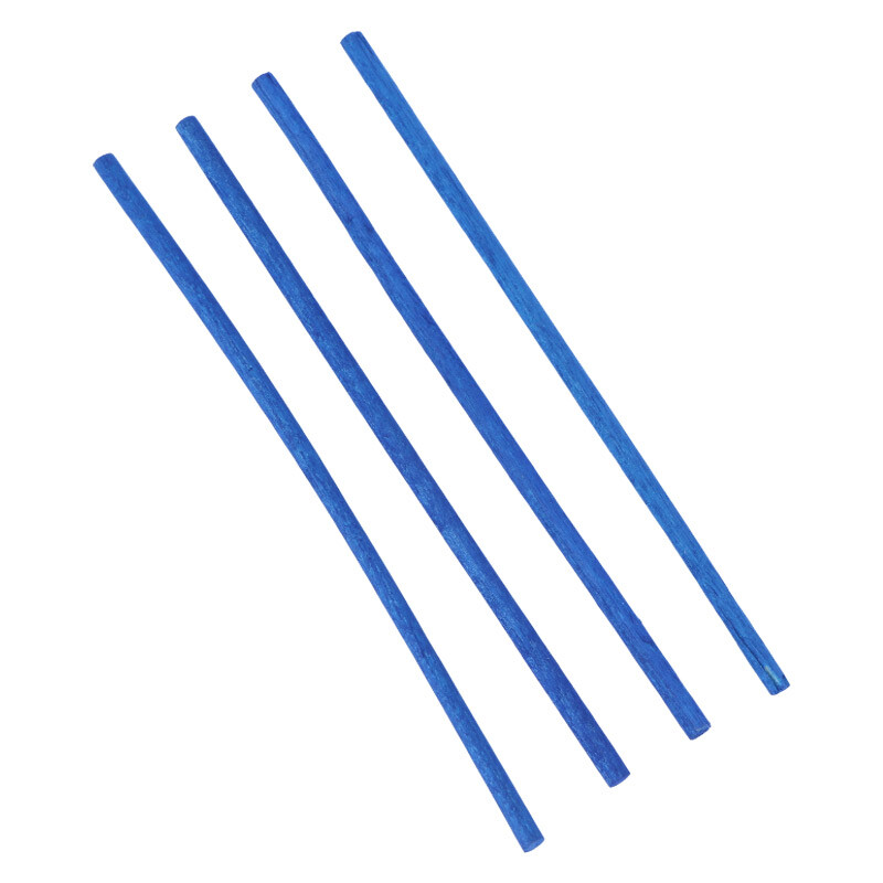 میله چوبی گرد رنگی Alef قطر 4 میلی متر بسته 6 عددی