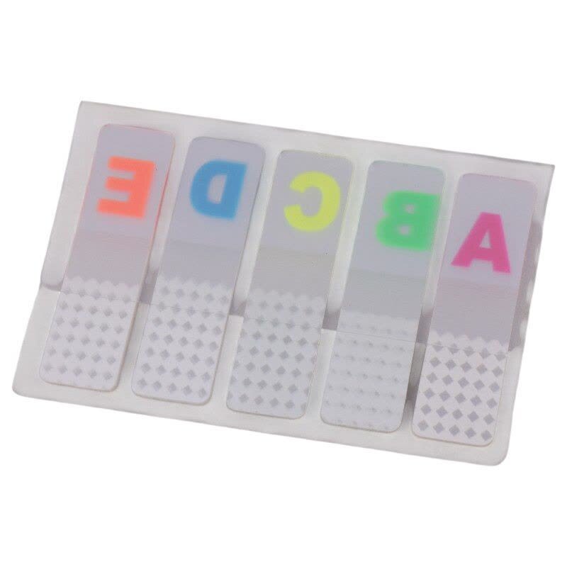 کاغذ یادداشت چسب دار طرح حروف انگلیسی Jinxln P18 5*1.3cm بسته 5 عددی
