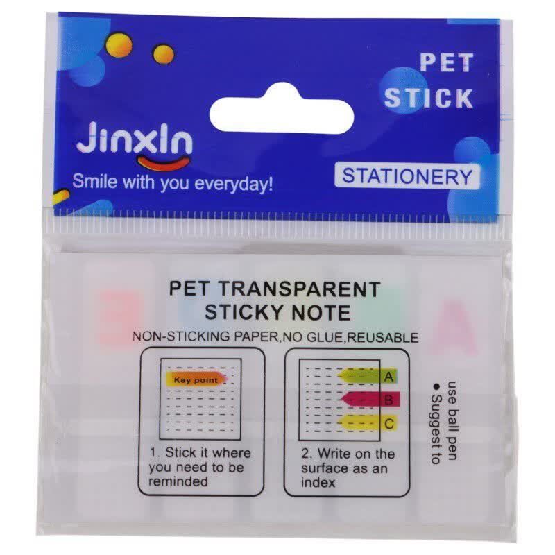 کاغذ یادداشت چسب دار طرح حروف انگلیسی Jinxln P18 5*1.3cm بسته 5 عددی