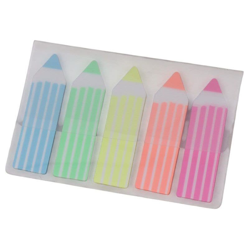 کاغذ یادداشت چسب دار طرح مداد Jinxln P01-2 4.5*1.2cm بسته 5 عددی