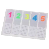 کاغذ یادداشت چسب دار طرح اعداد انگلیسی Jinxln P18 4.5*1.3cm بسته 5 عددی