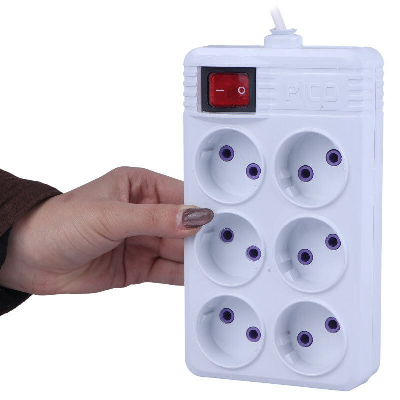 چند راهی 6 خانه پیکو الکتریک با کابل 5 متری