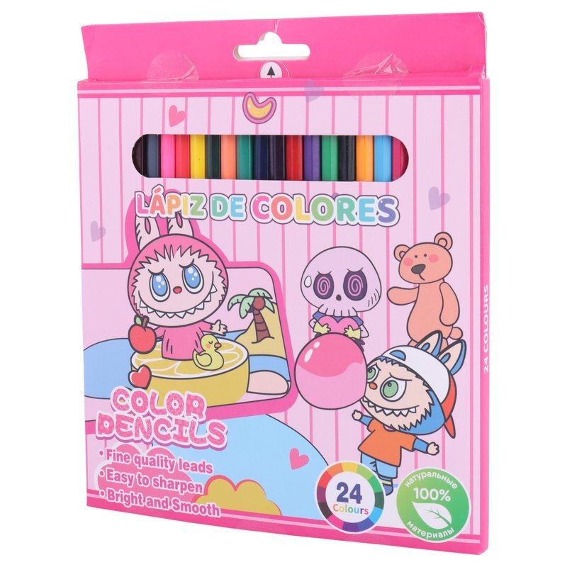 مداد رنگی 24 رنگ طرح لبوبو MD91069-24