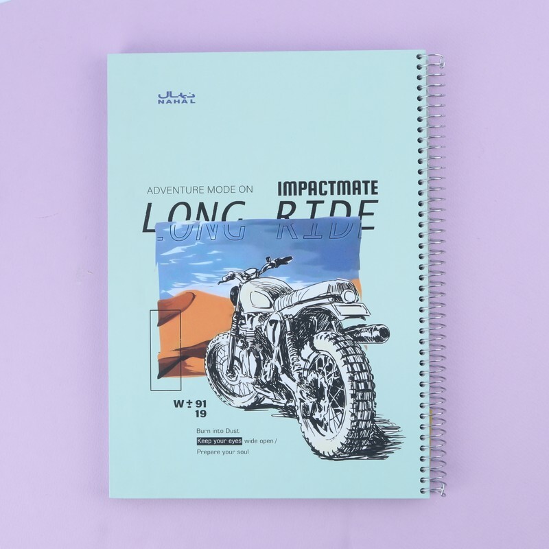 دفتر سیمی 100 برگ رحلی نهال آلما کد 1171