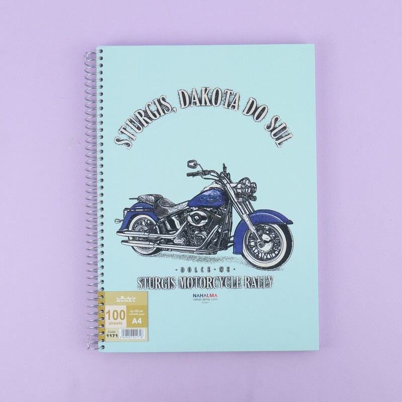 دفتر سیمی 100 برگ رحلی نهال آلما کد 1171