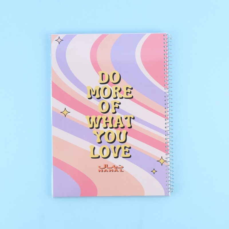 دفتر سیمی 100 برگ رحلی نهال آلما کد 1172