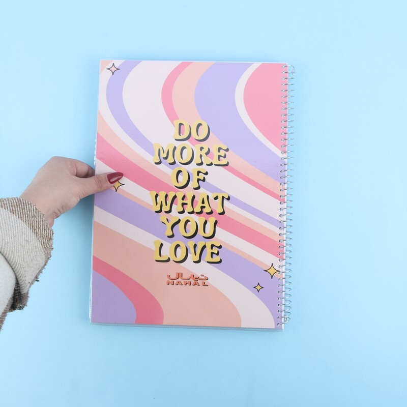 دفتر سیمی 100 برگ رحلی نهال آلما کد 1172