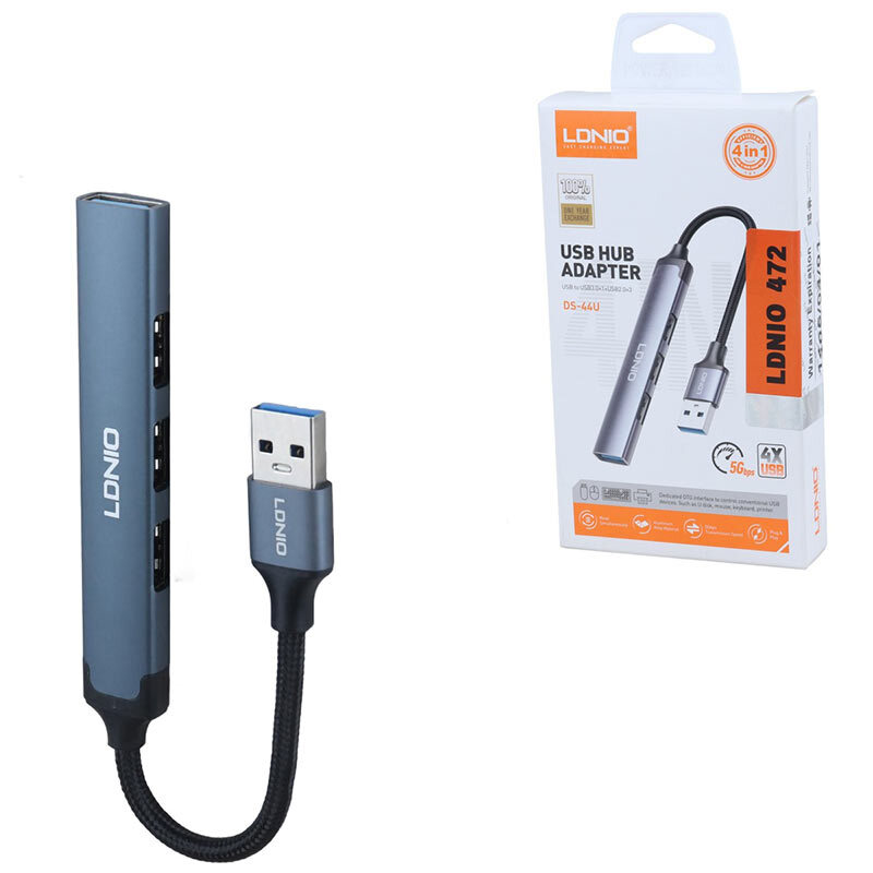 هاب 4 پورت USB 3.0 الدینیو DS-44U