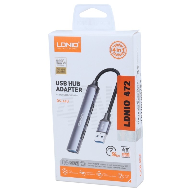 هاب 4 پورت USB 3.0 الدینیو DS-44U