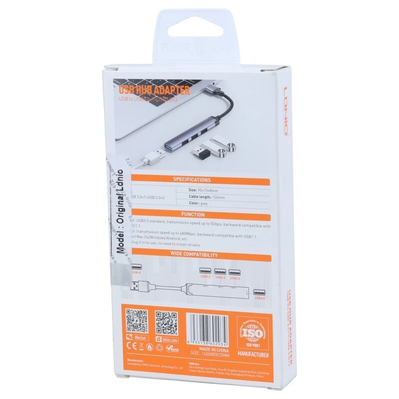 هاب 4 پورت USB 3.0 الدینیو DS-44U