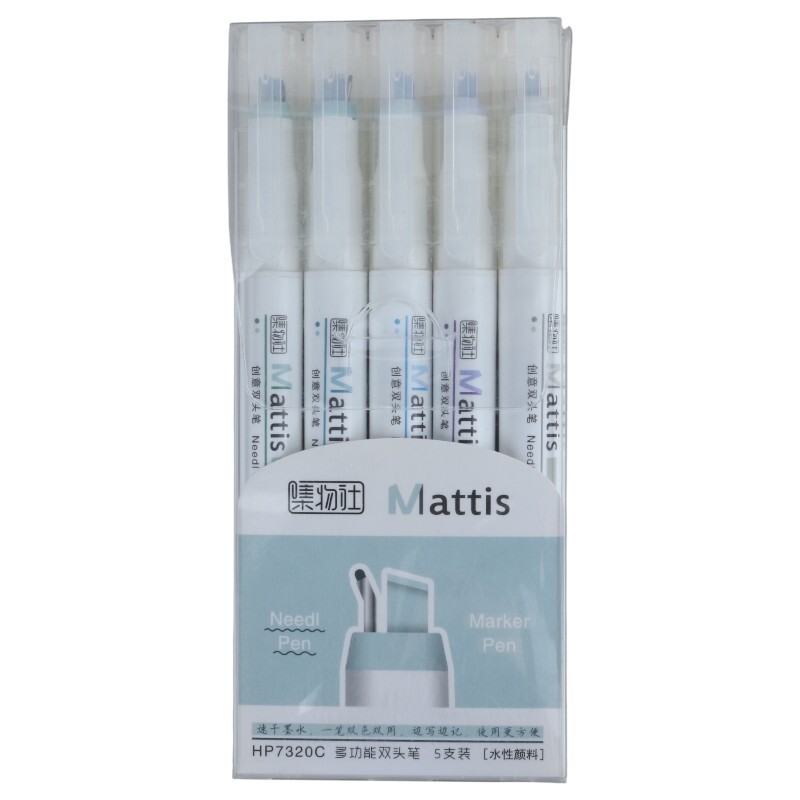 ماژیک هایلایتر دو لاین Mattis HP7320C بسته 5 عددی