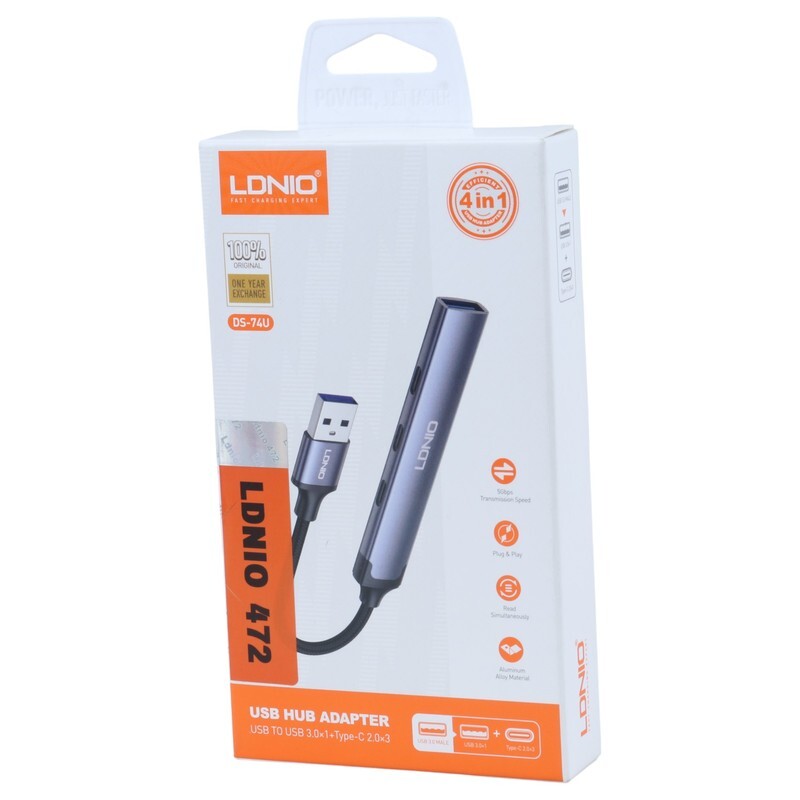 هاب 4 پورت USB 3.0 الدینیو DS-74U