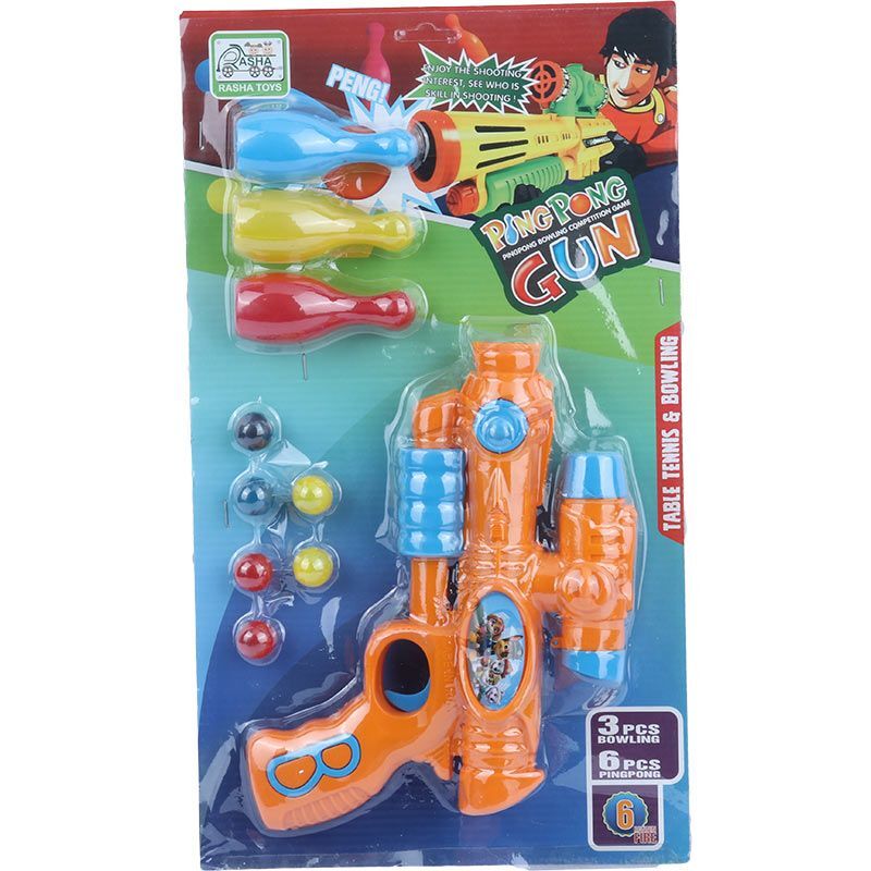 ست اسباب بازی تفنگ پرتابی و بولینگ راشا RS 3301