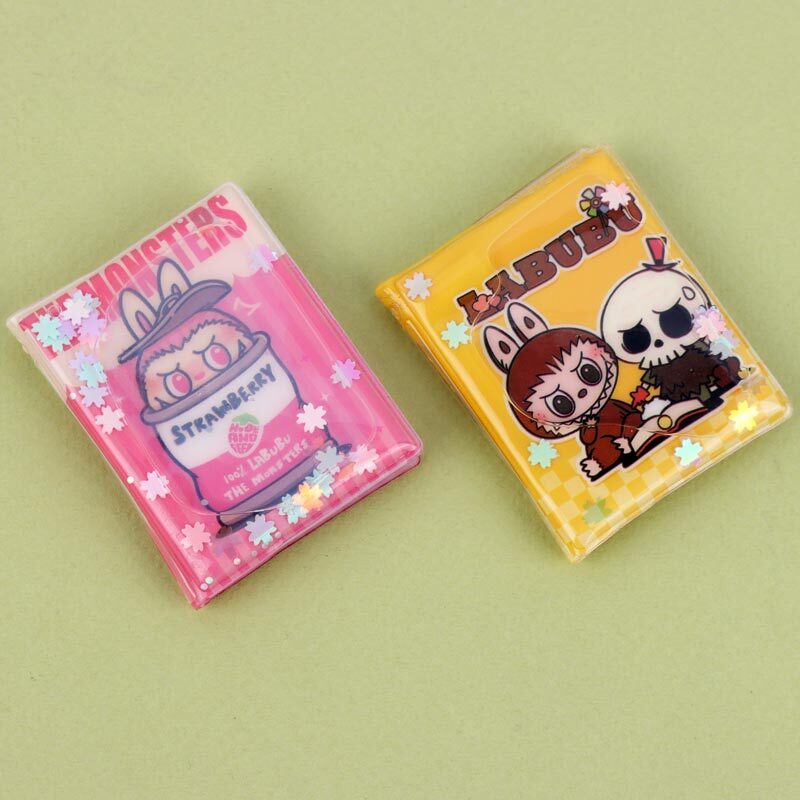 دفترچه یادداشت 24 برگ مینی آکواریومی استیکر دار حاشیه دار لبوبو کد XM-B1 بغل بازشو