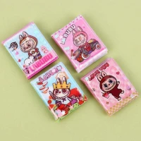 دفترچه یادداشت 24 برگ مینی آکواریومی استیکر دار حاشیه دار لبوبو کد XM-B1 بغل بازشو