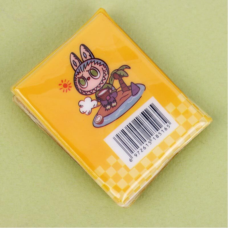 دفترچه یادداشت 24 برگ مینی آکواریومی استیکر دار حاشیه دار لبوبو کد XM-B1 بغل بازشو