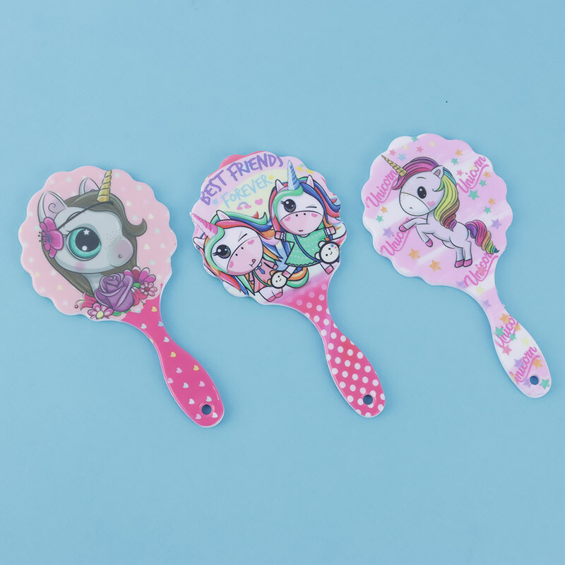 آینه دستی طرح اسب تک شاخ