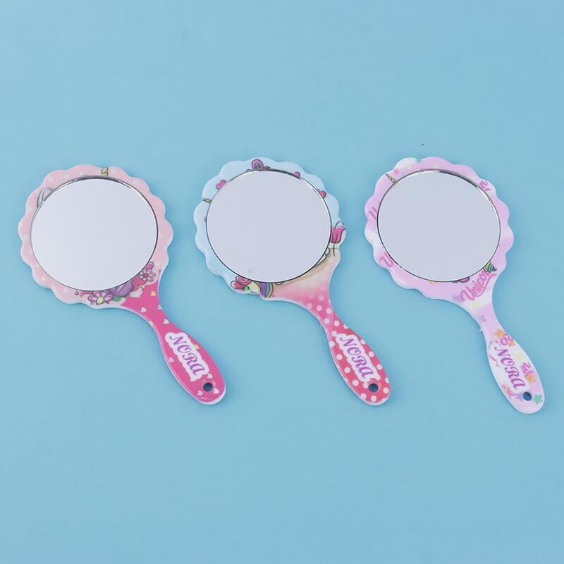 آینه دستی طرح اسب تک شاخ