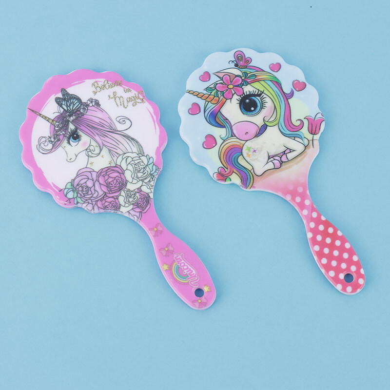 آینه دستی طرح اسب تک شاخ