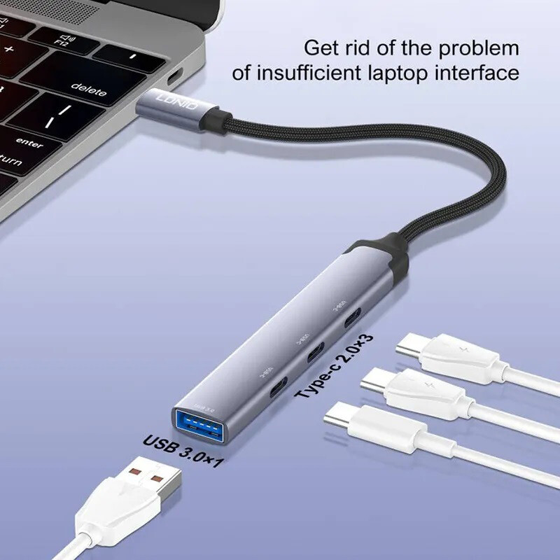 هاب 4 پورت USB 3.0 الدینیو DS-74U