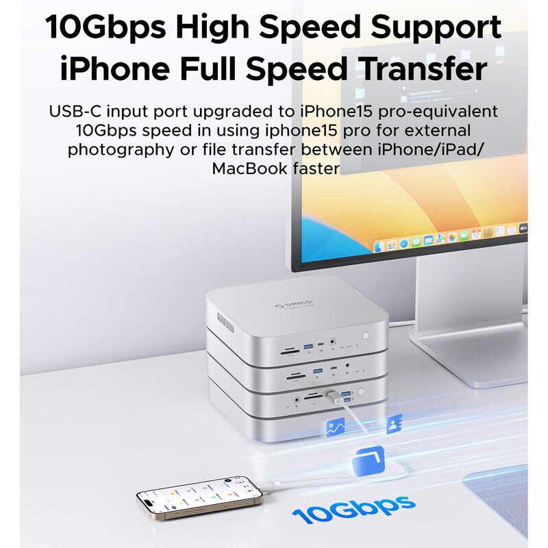 هاب 11 پورت Type-C اوریکو MCHD