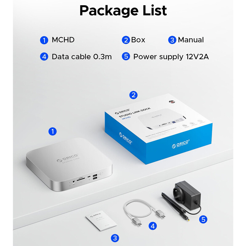 هاب 11 پورت Type-C اوریکو MCHD