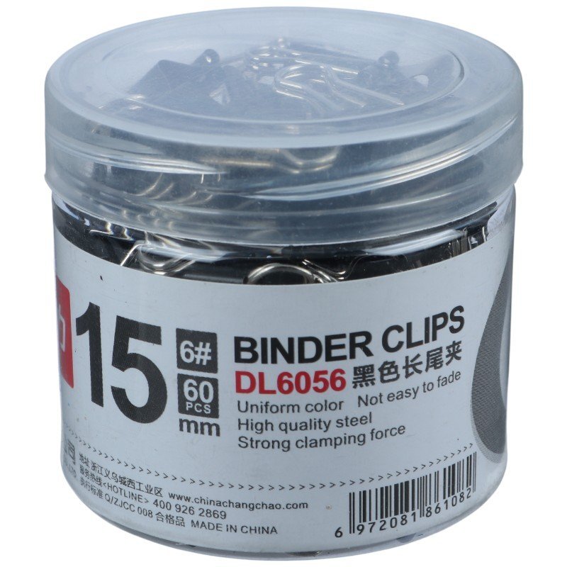 گیره دوبل DL DL6056 15mm بسته 60 عددی