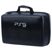 کیف کنسول بازی PS5 Slim چرمی پوست ماری مشکی کد 2